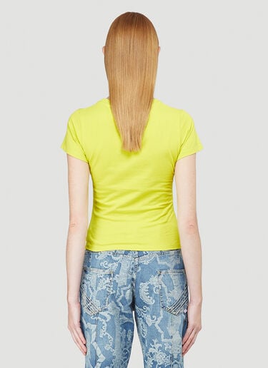 Bloody Mouth Cropped T-Shirt Mowalola Bloody Mouth Cropped T-Shirt Yellow mow0240004
