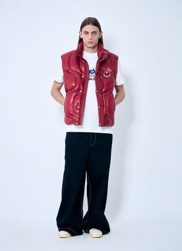 Gwenyth Down Gilet 8 Moncler Palm Angels Gwenyth Down Gilet Red mpa0159001