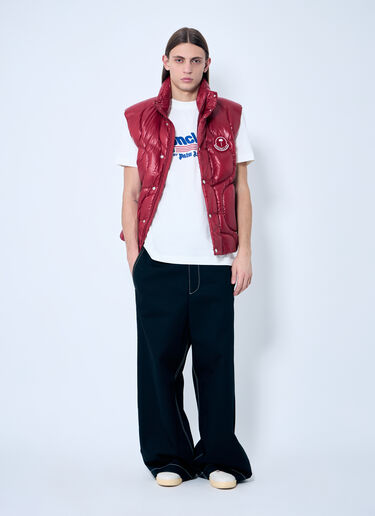 로고 프린트 티셔츠 8 Moncler Palm Angels 로고 프린트 티셔츠 화이트 mpa0159003