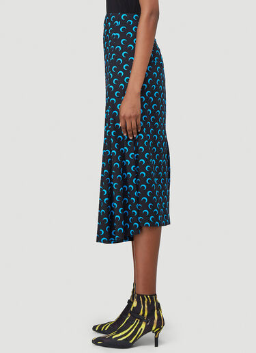 Contrast Panel Skirt Marine Serre Contrast Panel Skirt Black mrs0240013
