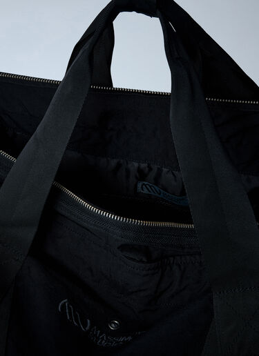 Logo Motif Tote Bag Massimo Osti Studio Logo Motif Tote Bag Black mso0162001