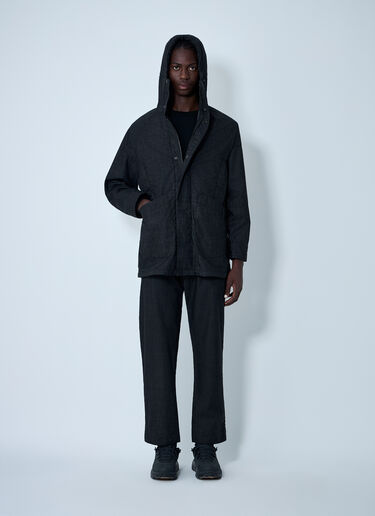 Hooded Wool Jacket Massimo Osti Studio Hooded Wool Jacket Black mso0162006