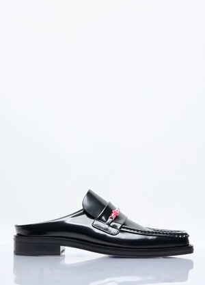 Martine Rose Beaded Square-Toe Mule Black mtr0156017