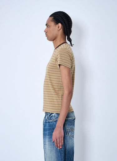 Martine Rose 로고 모티프 슈렁큰 티셔츠 브라운 mtr0159010
