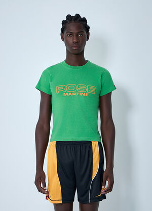 Martine Rose Logo Motif T-Shirt Green mtr0162001