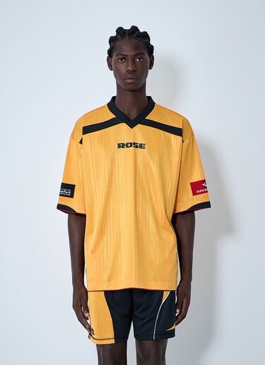 Logo Motif T-Shirt Martine Rose Logo Motif T-Shirt Yellow mtr0162002