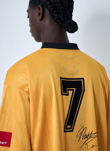 Logo Motif T-Shirt Martine Rose Logo Motif T-Shirt Yellow mtr0162002