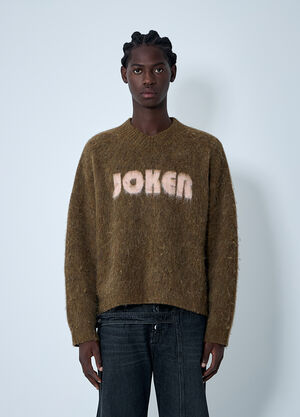 Martine Rose Brushed Mohair Sweater Brown mtr0162009