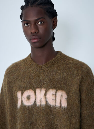Brushed Mohair Sweater Martine Rose Brushed Mohair Sweater Brown mtr0162009