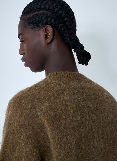 Martine Rose Brushed Mohair Sweater Brown mtr0162009