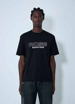 Martine Rose Logo Motif T-Shirt Black mtr0162012
