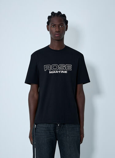 Martine Rose Logo Motif T-Shirt Black mtr0162012