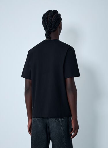 Logo Motif T-Shirt Martine Rose Logo Motif T-Shirt Black mtr0162012
