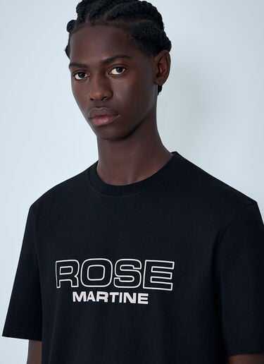 Logo Motif T-Shirt Martine Rose Logo Motif T-Shirt Black mtr0162012