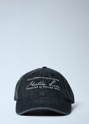 Martine Rose Logo Motif Baseball Cap Black mtr0162013
