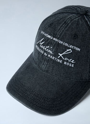 Logo Motif Baseball Cap Martine Rose Logo Motif Baseball Cap Black mtr0162013