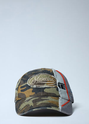 Martine Rose Logo Motif Baseball Cap Olive mtr0162014