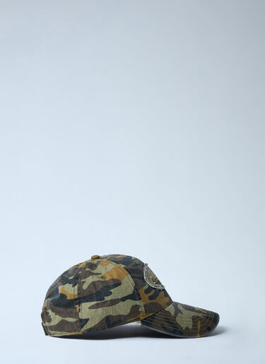 Martine Rose Logo Motif Baseball Cap Olive mtr0162014