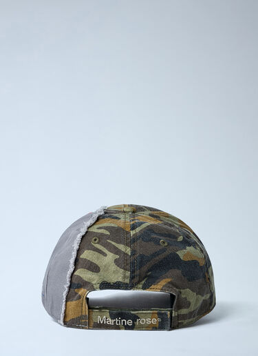 Martine Rose Logo Motif Baseball Cap Olive mtr0162014
