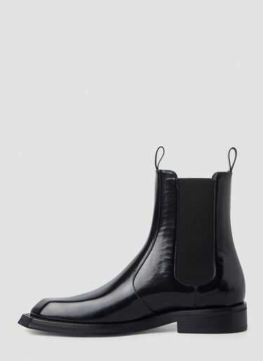 Martine Rose 치즐 토 첼시 부츠 블랙 mtr0246006