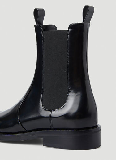 Martine Rose 치즐 토 첼시 부츠 블랙 mtr0246006