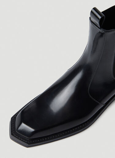 Martine Rose 치즐 토 첼시 부츠 블랙 mtr0246006
