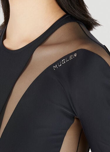 Illusion 镂空连体紧身衣 Mugler Illusion 镂空连体紧身衣 黑色 mug0251034