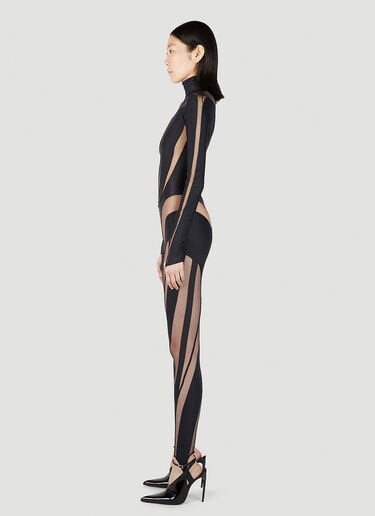 Cut Out Illusion Jumpsuit Mugler Cut Out Illusion Jumpsuit Black mug0251045