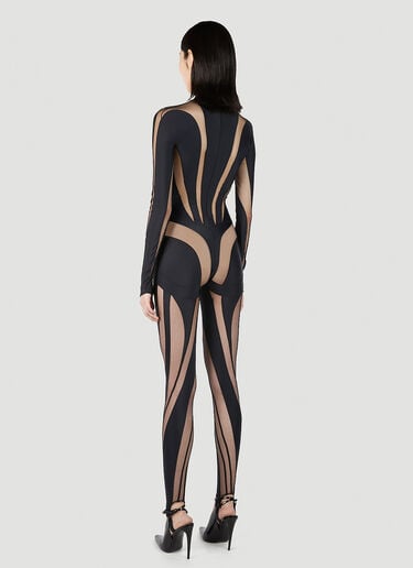 Cut Out Illusion Jumpsuit Mugler Cut Out Illusion Jumpsuit Black mug0251045