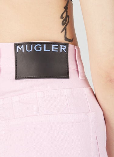 立体拼接牛仔裤 Mugler 立体拼接牛仔裤 粉色 mug0251067