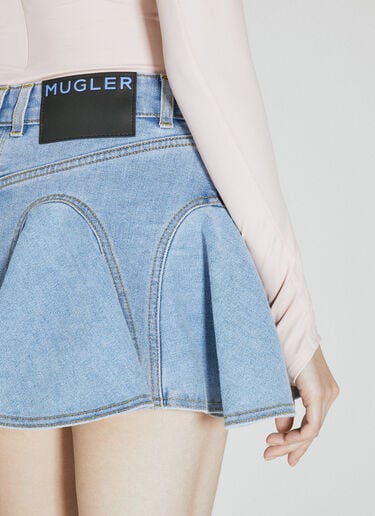 미니 데님 스커트 Mugler 미니 데님 스커트 블루 mug0254015