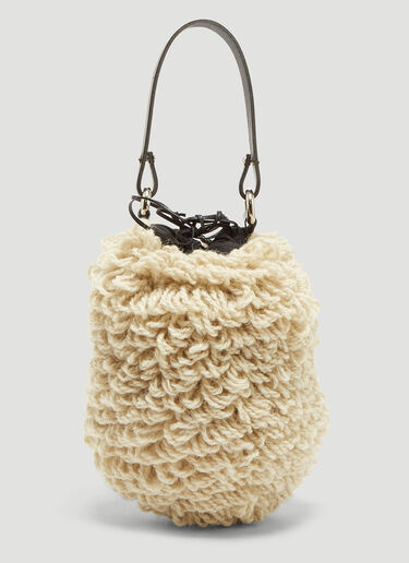 Mini Castor Bouclé Bag Muun Mini Castor Bouclé Bag Ecru muu0234009