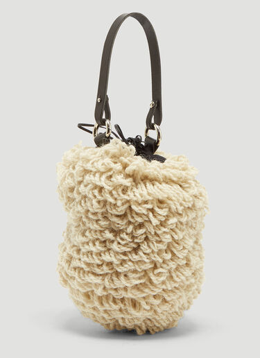 Mini Castor Bouclé Bag Muun Mini Castor Bouclé Bag Ecru muu0234009