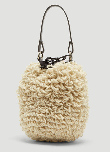 Mini Castor Bouclé Bag Muun Mini Castor Bouclé Bag Ecru muu0234009