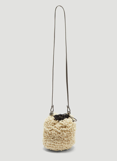 Mini Castor Bouclé Bag Muun Mini Castor Bouclé Bag Ecru muu0234009