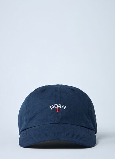 Logo Motif Baseball Cap Noah Logo Motif Baseball Cap Navy noa0160003