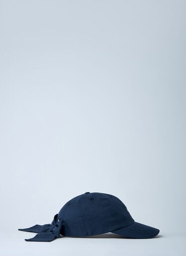 Logo Motif Baseball Cap Noah Logo Motif Baseball Cap Navy noa0160003