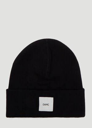 OAMC Logo Knit Hat Navy oam0138011