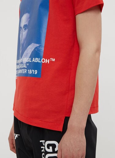 Bernini Spliced T-Shirt Off-White Bernini Spliced T-Shirt Red ofw0134002