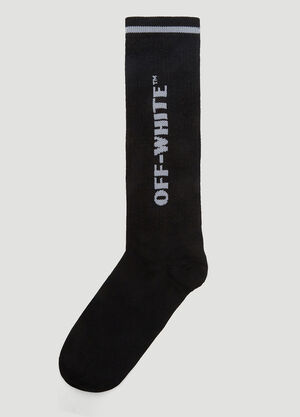 Off-White Lurex Checkerboard Socks Black ofw0235038