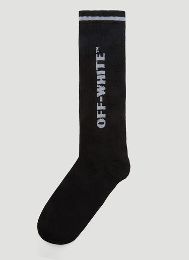 Lurex Checkerboard Socks Off-White Lurex Checkerboard Socks Black ofw0235038