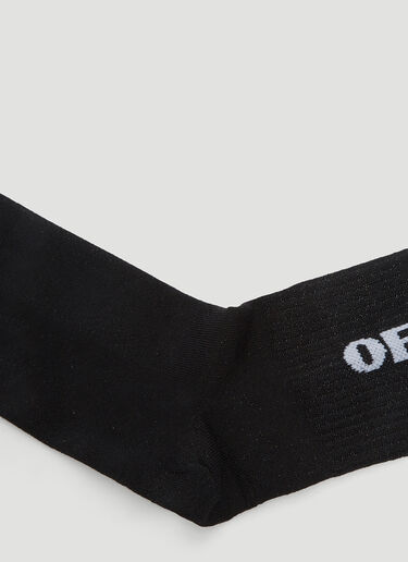 Lurex Checkerboard Socks Off-White Lurex Checkerboard Socks Black ofw0235038