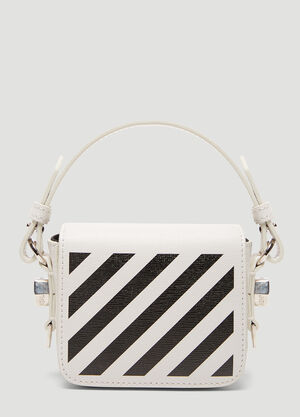 Off-White Diagonal Mini Binder Shoulder Bag White ofw0237025