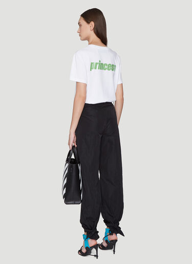 Princess Logo Print T-Shirt Off-White Princess Logo Print T-Shirt White ofw0239004