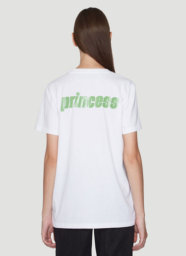 Princess Logo Print T-Shirt Off-White Princess Logo Print T-Shirt White ofw0239004