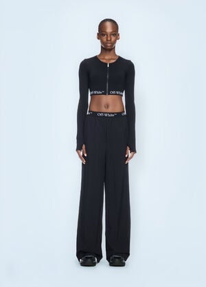 Off-White Logo Band Pants Black ofw0260028