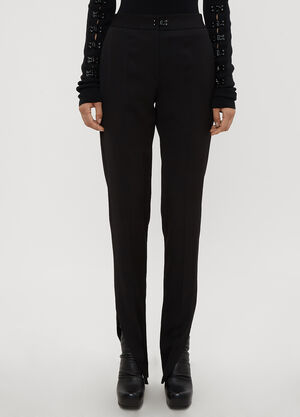 Oliver Theyskens Tailored Split Hem Pants Black oli0234004