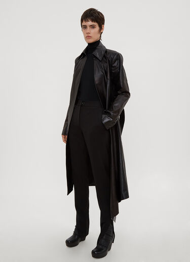 Tailored Split Hem Pants Oliver Theyskens Tailored Split Hem Pants Black oli0234004