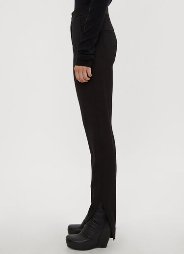 Tailored Split Hem Pants Oliver Theyskens Tailored Split Hem Pants Black oli0234004