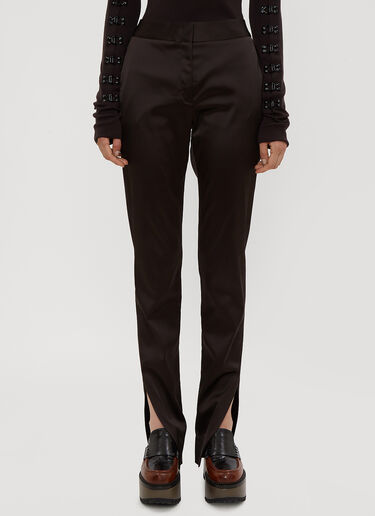 Tailored Split Hem Pants Oliver Theyskens Tailored Split Hem Pants Brown oli0234006